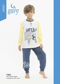 BOY'S PAJAMA M/L P20029 Tellini S.r.l. Wholesale Clothing